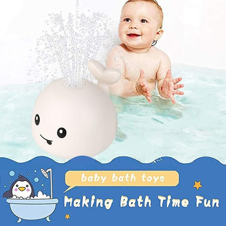 Giochi da Bagnetto per Bambini, Mini fontana per balene con vasca da bagno