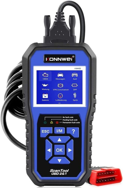KONNWEI KW45 Scanner OBD2 per tutti sistemi con 9 funzioni speciali per veicoli