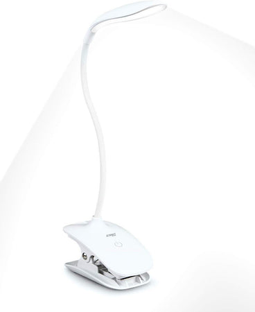20LED Lampada da tavolo a clip, lampada da comodino wireless, 3 luminosità