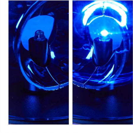 Lampada stroboscopica a LED, lampeggiante, per feste, discoteca, 360°
