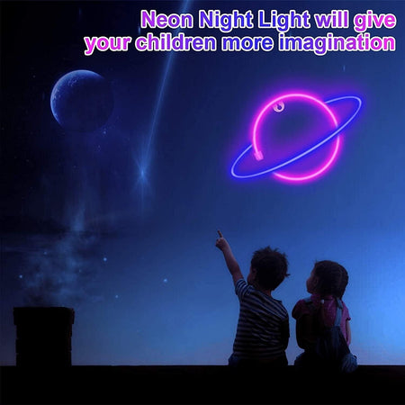 Luce al neon, a LED, per casa, cameretta dei bambini, bar, feste, Natale