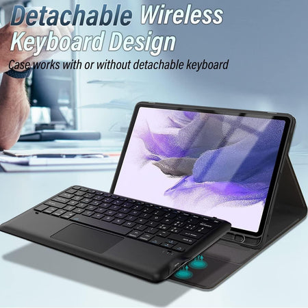 Tastiera Custodia Compatibile Samsung Galaxy Tab S8 Plus/ S7 FE/ S7 Plus 12.4"
