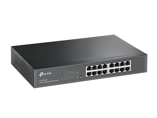 Switch Gigabit Easy-Smart Ethernet desktop a 16 porte TP-Link, custodia