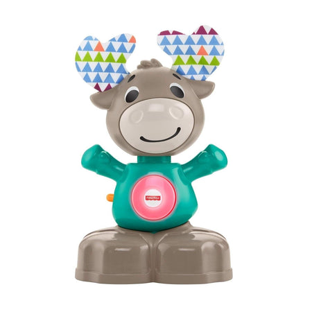 Fisher-Price - Parlamici Baby Moose Rocking Educational Toy with Lights and Sounds