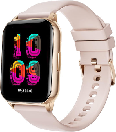 Smartwatch da uomo e donna, con promemoria intelligenti chiamate, Smart Watch con cardiofrequenzimetro e pressione sanguigna, pedometro a schermo da 1,96 per Android iOS