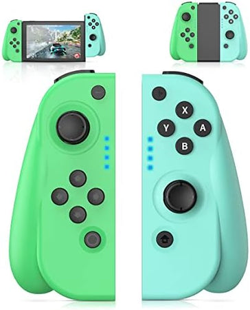 Switch Controller(L/R) Compatibile con Switch, Wireless Joy-Pad Compatibile con Switch Lite, Compatibile con Switch JoyCon, Dual Vibration/Motion Control/Wake-up Function/6-Axis Gyro