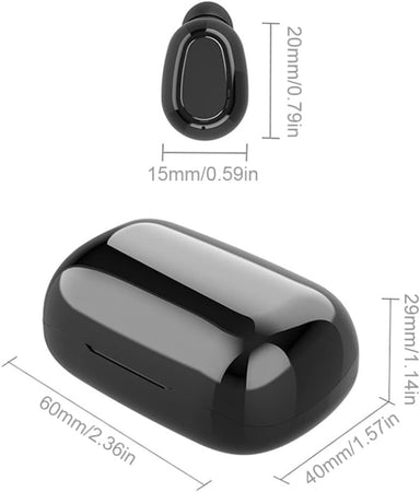 Mini auricolari wireless Bluetooth 5.0 Stereo Sports TWS Auricolare Bluetooth Power Display XT7 (schermo) con confezione nera