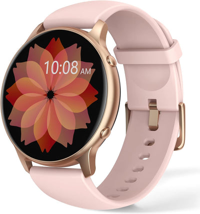 TUYOMA Smartwatch Donna, 1,3 Schermo Tattile Orologio Smart Watch, IP68 Impermeabile, con Cardiofrequenzimetro Da Polso, Ossimetro, Monitor Sonno, Notifiche Messaggi, per Android iPhone