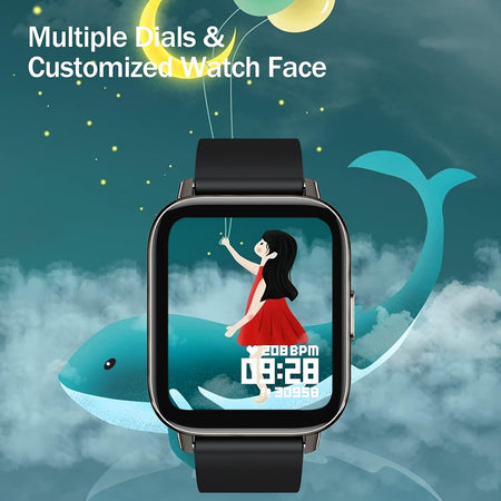 Smartwatch 1,69" Orologio Fitness Tracker, Smart Watch con Cardiofrequenzimetro da Polso, Sportivo Activity Tracker con 24 Modalità Sportive, Notifiche Messaggi Impermeabile IP7 per Android iOS