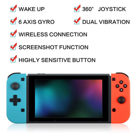 Switch Controller Nintendo Switch Pair Left+Right Wireless - ROSSO+BLU
