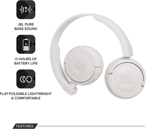JBL T450BT Cuffie Sovraurali Bluetooth, Cuffie On Ear Wireless con Microfono