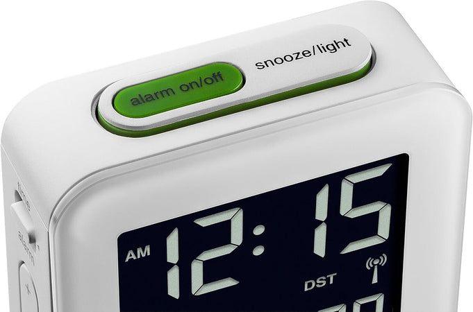 Braun Sveglia digitale da viaggio con snooze, dimensioni compatte, display LCD