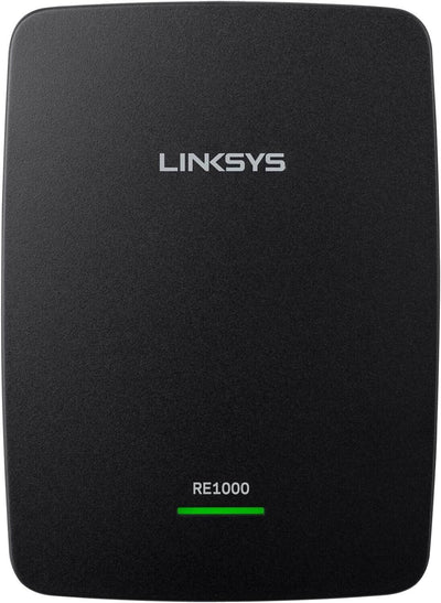 Linksys RE1000-EU Wireless-N Range Extender, Nero amplificatore di rete
