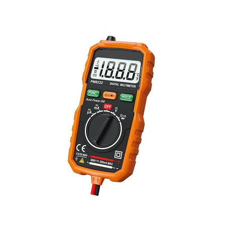 GBC KDM-8232 Mini multimetro digitale, Test di tensione corrente Flashlit