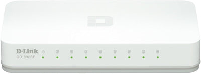 D-Link GO-SW-8E Switch Desktop, Fast Ethernet 10/100Mbps, RJ45, Plug & Play