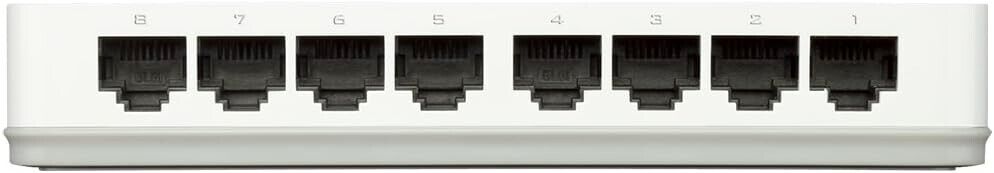 D-Link GO-SW-8E Switch Desktop, Fast Ethernet 10/100Mbps, RJ45, Plug & Play