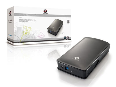 Conceptronic Contenitore di unità di archiviazione, Box esterno HDD Grafite