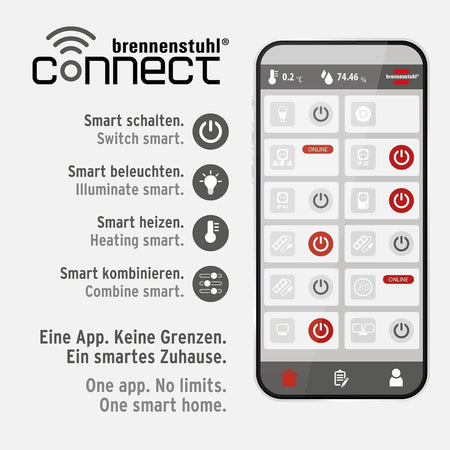 Brennenstuhl Connect WRHM01 Allarme fumo e calore WiFi con notifica app