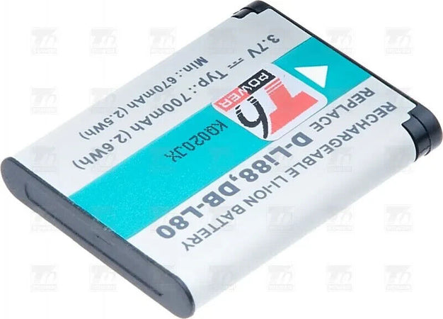 SKB Batteria compatibile con fotocamera Pentax DB-L80, D-Li88, 700 mAh