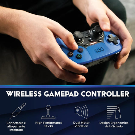 Shock Pad II Controller Wireless Compatibile con  PS4/PS4 PRO (PS5), PC/WIN, IOS