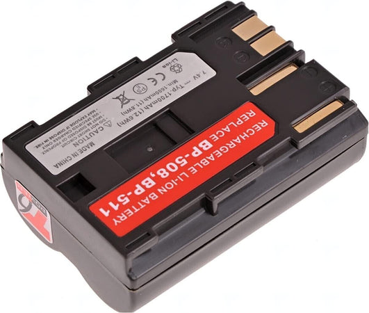 Batteria per Canon BP-508, BP-511, BP-511A, BP-512, BP-514, 1700mAh, 12.6Wh