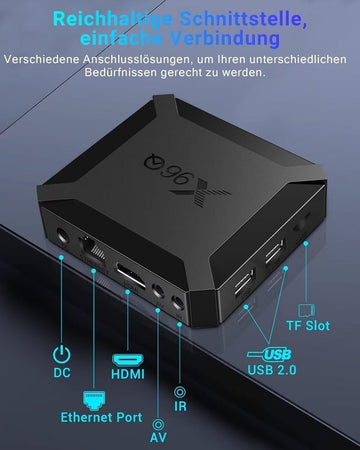 Puersit Android TV Box, X96Q Smart TV Box WiFI 2GB/ 16GB con Allwinner H313