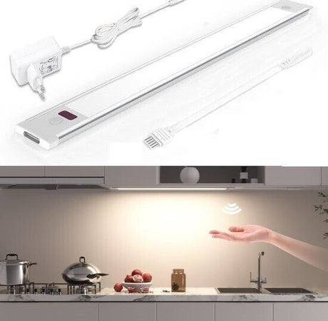 Lampada Sottopensile Cucina Led Con Sensore Senza Contatto, Ultrasottile