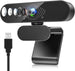 Webcam Full HD, Webcam PC con Microfono, Webcam PC Plug & Play,Webcam 1080p