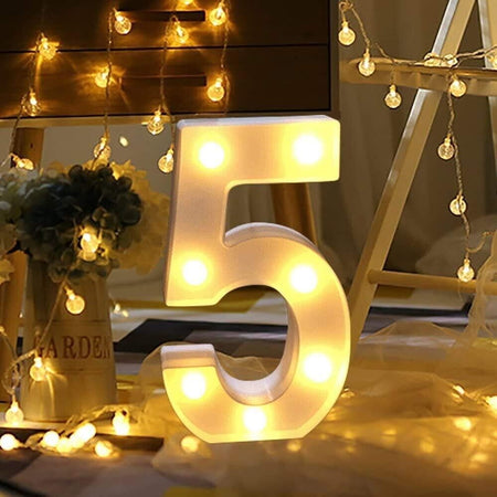 LED Lampada Numerica, Insegna luminosa a LED per Decorazione di Casa, Matrimoni