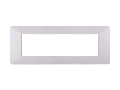 ETTROIT Placca Plastica Serie Starlight 7P Colore Bianco Compatibile Con Vimar Plana
