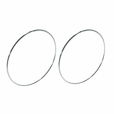 Grandi orecchini a cerchio in argento diam. mm 85,0