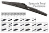 CARALL Spazzola Tergicristallo Posteriore Auto 11 275mm 10 Attacchi Universale Multi Adattatori