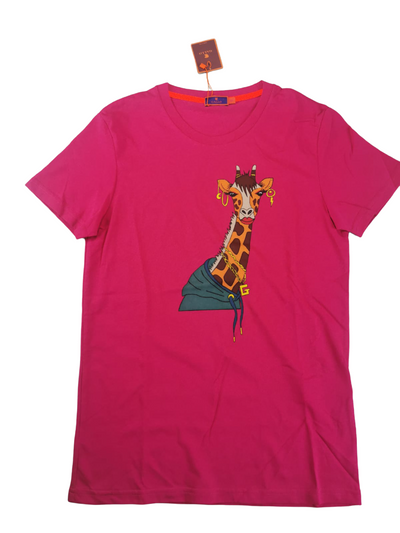 T-Shirt - Gallo - Fantasia stampa giraffa - porpora Moda/Uomo/Abbigliamento/Abbigliamento sportivo/Camicie e T-shirt sportive/Polo Couture - Sestu, Commerciovirtuoso.it