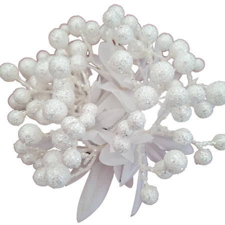 Corona vischio bianco "Mille Bacche" per tavola e dietro porta decorazione natalizia da Ø 14 cm Casa e cucina/Decorazioni per interni/Addobbi e decorazioni per ricorrenze/Decorazioni natalizie/Orpelli e festoni MagiediNatale.it - Altamura, Commerciovirtuoso.it