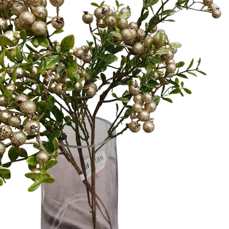 Ramo decorativo platino "Cotoneaster Bell" decorazione per albero di Natale h46 cm Casa e cucina/Decorazioni per interni/Addobbi e decorazioni per ricorrenze/Decorazioni natalizie/Ghirlande e corone MagiediNatale.it - Altamura, Commerciovirtuoso.it