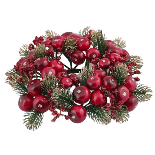 Corona vischio Pino Meline per tavola e dietro porta decorazione natalizia da Ø 24 cm Casa e cucina/Decorazioni per interni/Addobbi e decorazioni per ricorrenze/Decorazioni natalizie/Orpelli e festoni MagiediNatale.it - Altamura, Commerciovirtuoso.it