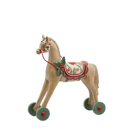 Cavallo con ruote, giocattolo in poliresina color nocciola Casa e cucina/Decorazioni per interni/Addobbi e decorazioni per ricorrenze/Decorazioni natalizie/Schiaccianoci MagiediNatale.it - Altamura, Commerciovirtuoso.it