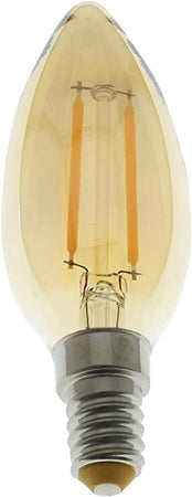 Prismalux Lampada LED Ambrata Vintage Oliva E14, 2.3 W