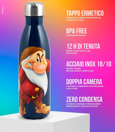 Bottiglia termica Disney Brontolo 500ml H&H