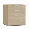 Cassettiera con 4 cassetti, mobile basso Level guide in ABS h 82 cm Casa e cucina/Organizzazione interni/Porta oggetti cassetti e scaffali/Cassettiere Decor Space - Altamura, Commerciovirtuoso.it