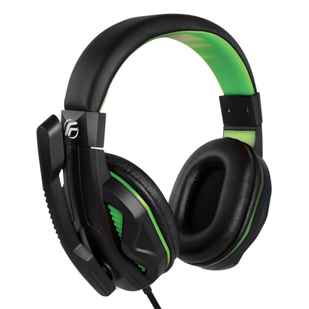 FENNER TECH CUFFIE GAMING SOUNDGAME + MICROFONO PC/CONSOLE GREEN