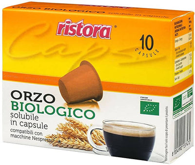 Ristora - 60 Capsule Compatibili Nespresso Orzo Biologico 6 Confezioni x 10Pz. Cad Capsule compatibili Nespresso, Orzo biologico Non solo alimenti - Albano Laziale, Commerciovirtuoso.it