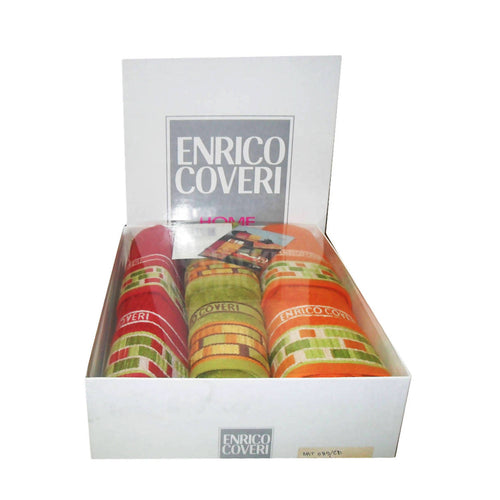 Set 6 Asciugamani in spugna 3 viso + 3 ospite Enrico Coveri 100% cotone tessile L'Orchidea - Siderno, Commerciovirtuoso.it