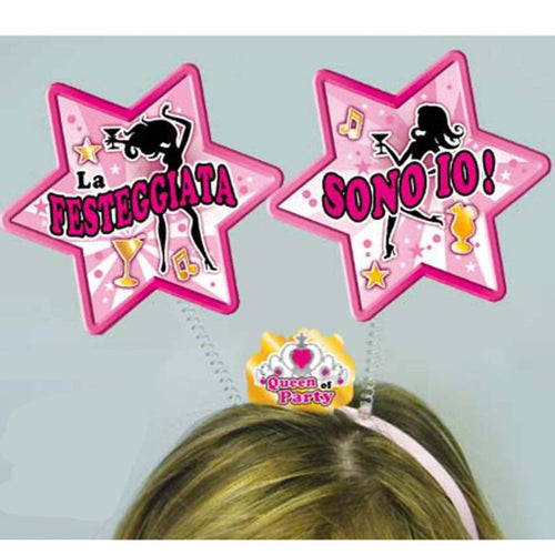 Cerchietto Con Antenne la Festeggiata Sono Io” cerchietto per Festa Compleanno, Laurea, Nubilato per Lei Casa e cucina/Hobby creativi/Articoli per feste e compleanni/Cappellini maschere e accessori/Cappelli Kondorama - Martinsicuro, Commerciovirtuoso.it