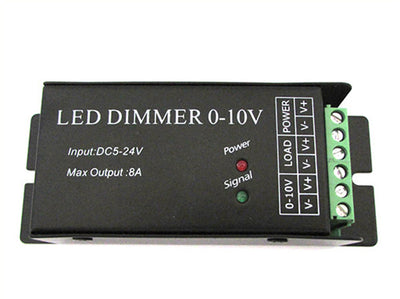 Led Dimmer Con Segnale 0-10V o Con Potenziometro 12V 24V 8A Per Striscia Led DM010 Ledlux