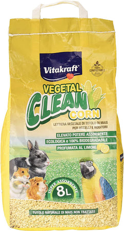 Vitakraft Lettiera roditori Vegetal Clean Corn 8L