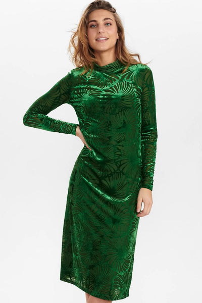 Vestito Donna Numph Nuayna Dress Pa Verde Maniche Lunghe Moda/Donna/Abbigliamento/Vestiti/Casual Snotshop - Roma, Commerciovirtuoso.it
