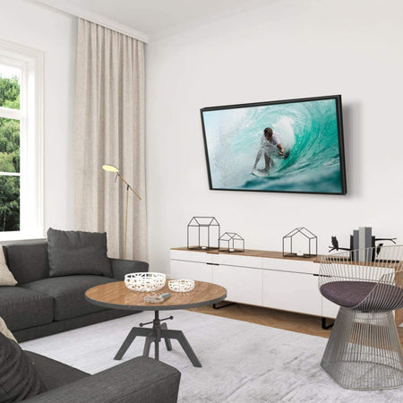 TECHLY Supporto a muro per TV LED LCD 19-37'' inclinabile 3 snodi nero