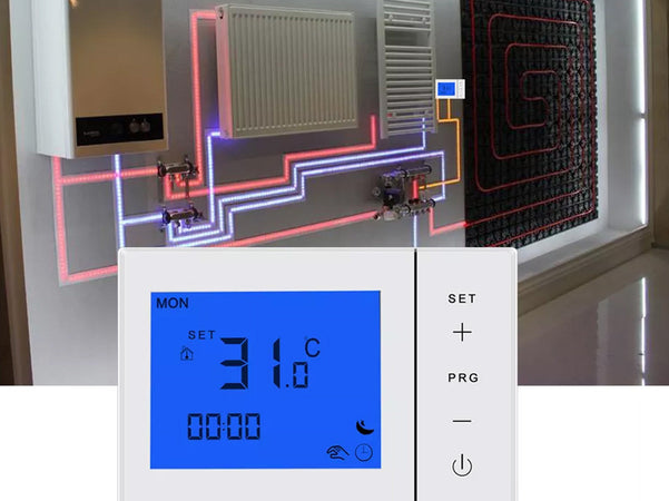 Termostato Zigbee Digitale Programmabile Per Caldaia A Gas Murale Da Parete Scatola 503 Compatibile Con Amazon Alexa Echo Google Zorei