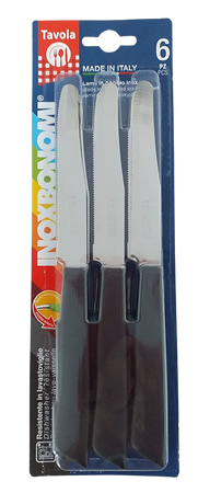 Set 6 coltelli Coltellerie InoxBonomi Nero Inox Bonomi